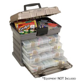 Plano Guide Series&Trade; Stowaway&Reg; Rack Tackle Box System - Graphite/Sandstone
