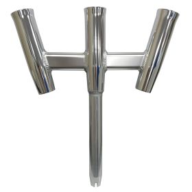 Tigress Gs Trident Rod Holder (Option: Straight Butt  Polished Alumunim)